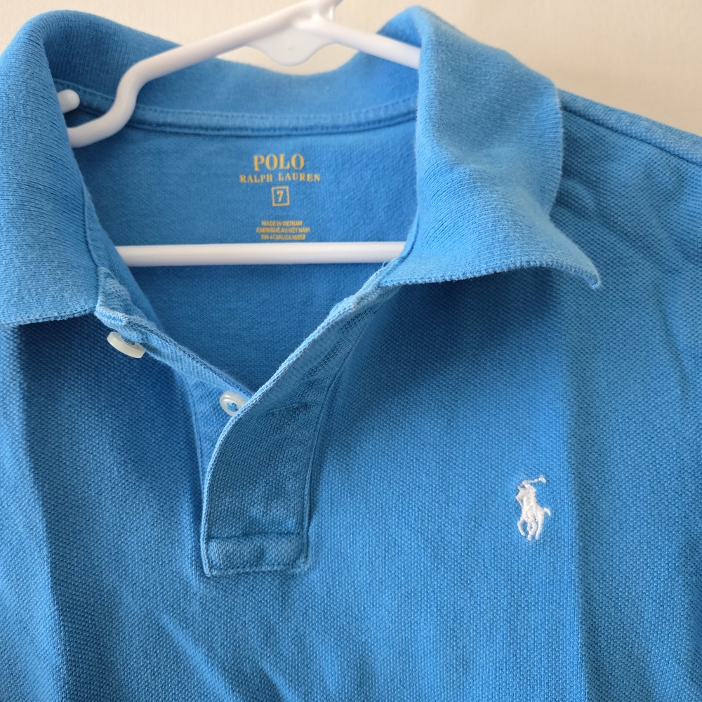 💙 Kids Ralph Lauren Blue Polo Shirt – Classic & Stylish! 🐎 $22 Or Best Offer!